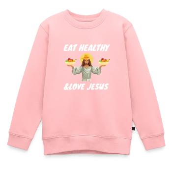 Holistic Nutritionist National Nutrition Month - Kinder Premium Organic Sweatshirt - Rosa - Vorne - AI Model Kid Female (0cm)