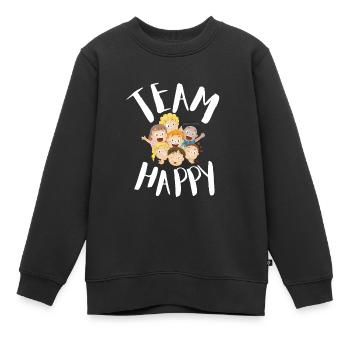 Journée internationale du bonheur - Sweat Premium enfant bio - noir - Devant - AI Model Kid Female (0cm)