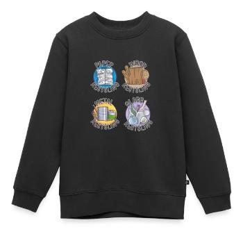 Recycle, I Love Recycling - Kinder Premium Organic Sweatshirt - Schwarz - Vorne - AI Model Kid Female (0cm)