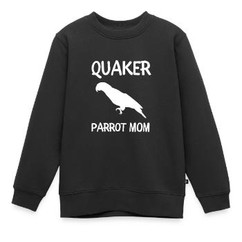 Blue Quaker Parrot Mom - Kinder Premium Organic Sweatshirt - Schwarz - Vorne - AI Model Kid Female (0cm)