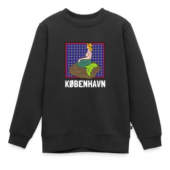 Kobenhavn Denmark Danish Kobenhaven Mermaid - Kinder Premium Organic Sweatshirt - Schwarz - Vorne - AI Model Kid Female (0cm)