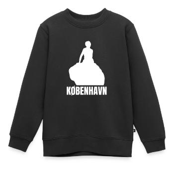 Kobenhavn Denmark Danish Kobenhaven Mermaid - Kinder Premium Organic Sweatshirt - Schwarz - Vorne - AI Model Kid Female (0cm)