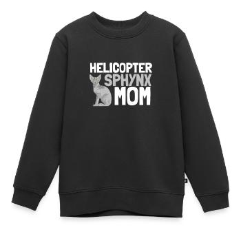 Sphynx Maman Chat Sans Poils Propriétaire de Chat - Sweat Premium enfant bio - noir - Devant - AI Model Kid Female (0cm)