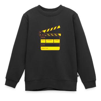 Vintage Film Clapper Director Musical Actor - Kinder Premium Organic Sweatshirt - Schwarz - Vorne - AI Model Kid Female (0cm)