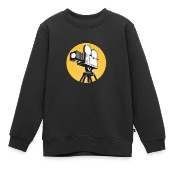 Vintage Film Clapper Director Musical Actor - Kinder Premium Organic Sweatshirt - Schwarz - Vorne - AI Model Kid Female (0cm)