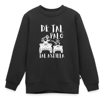 Tel Père Tel Fils Quad Antenne Cubique Moto - Kinder Premium Organic Sweatshirt - Schwarz - Vorne - AI Model Kid Female (0cm)