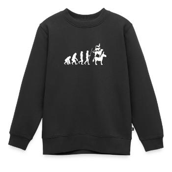 Bremen Town Musicians - Kinder Premium Organic Sweatshirt - Schwarz - Vorne - AI Model Kid Female (0cm)