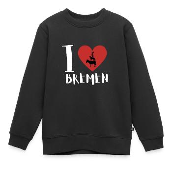 Bremen Town Musicians - Kinder Premium Organic Sweatshirt - Schwarz - Vorne - AI Model Kid Female (0cm)