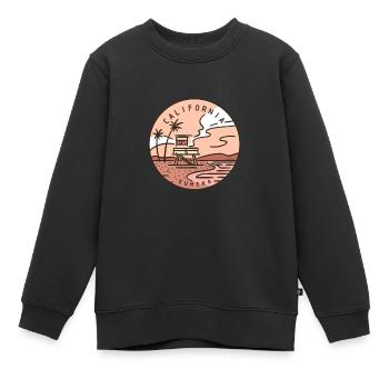 California This Place - Kinder Premium Organic Sweatshirt - Schwarz - Vorne - AI Model Kid Female (0cm)