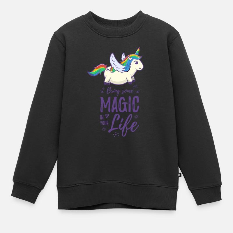 Bring Magic in your Life - Sweat Premium enfant bio - noir
