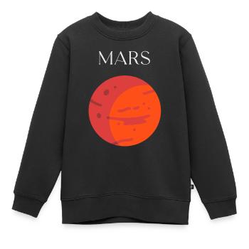 Mars - Kinder Premium Organic Sweatshirt - Schwarz - Vorne - AI Model Kid Female (0cm)