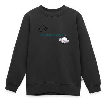 Ufoprint - Kinder Premium Organic Sweatshirt - Schwarz - Vorne - AI Model Kid Female (0cm)