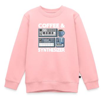 Modular Synthesizer Synth Analog Coffee Coffee - Kids Premium Organic Sweatshirt - rose - Front - AI Model Kid Female (0cm)