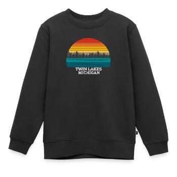 Twin Lakes Michigan - Kinder Premium Organic Sweatshirt - Schwarz - Vorne - AI Model Kid Female (0cm)