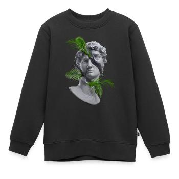 Statue verte - Sweat Premium enfant bio - noir - Devant - AI Model Kid Female (0cm)