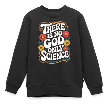 Athéisme, athée, anti-religion, agnostique - Sweat Premium enfant bio - noir - Devant - AI Model Kid Female (0cm)