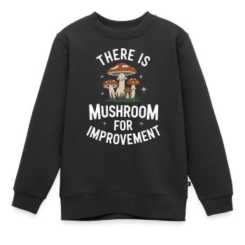 Pilz Pilze Funghi Champignon - Kinder Premium Organic Sweatshirt - Schwarz - Vorne - AI Model Kid Female (0cm)