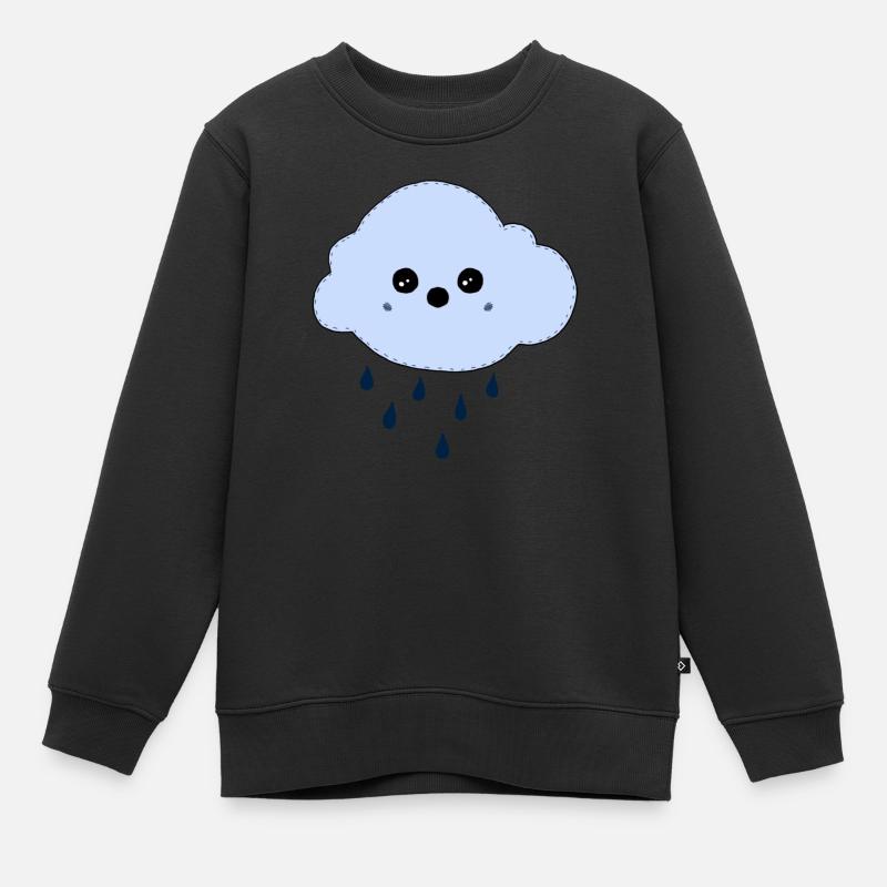 Nuage - Sweat Premium enfant bio - noir