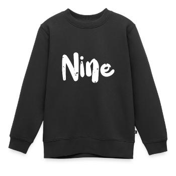 Neuf - Anniversaire - Sweat Premium enfant bio - noir - Devant - AI Model Kid Female (0cm)