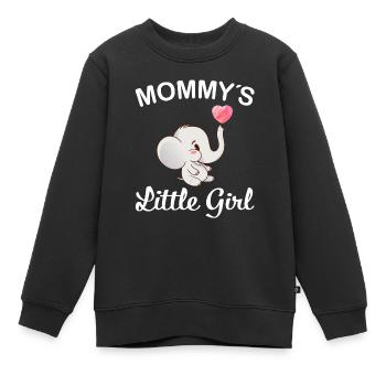 Mommy´s little girl kleine Tochter Mutterliebe süß - Kinder Premium Organic Sweatshirt - Schwarz - Vorne - AI Model Kid Female (0cm)
