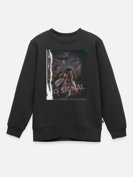 No signal - Kinder Premium Organic Sweatshirt - Schwarz