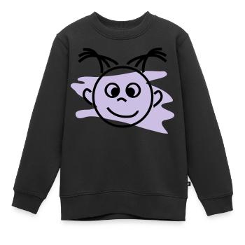 enfant - Sweat Premium enfant bio - noir - Devant - AI Model Kid Female (0cm)