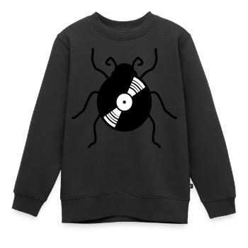 vinyl platte musik party dj disko club auflegen ma - Kinder Premium Organic Sweatshirt - Schwarz - Vorne - AI Model Kid Female (0cm)