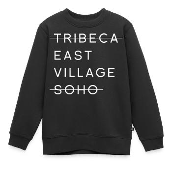 Citation de Tribeca East Village Soho - Sweat Premium enfant bio - noir - Devant - AI Model Kid Female (0cm)