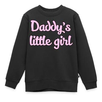Daddy's Girl Grafik - Kinder Premium Organic Sweatshirt - Schwarz - Vorne - AI Model Kid Female (0cm)