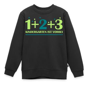 En savoir calcul - Sweat Premium enfant bio - noir - Devant - AI Model Kid Female (0cm)