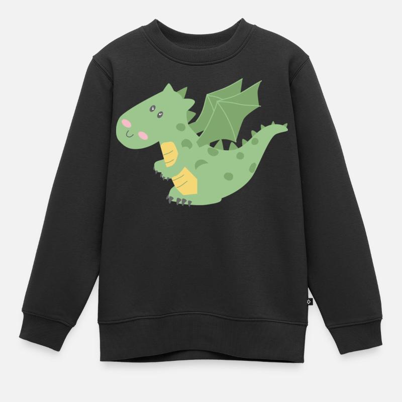 Petit dragon mignon - Sweat Premium enfant bio - undefined