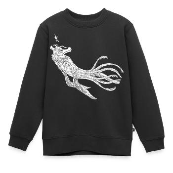 Sea Emperor Graphique transparent - Sweat Premium enfant bio - noir - Devant - AI Model Kid Female (0cm)