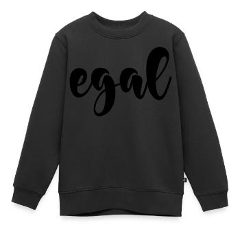 Egal - Kinder Premium Organic Sweatshirt - Schwarz - Vorne - AI Model Kid Female (0cm)