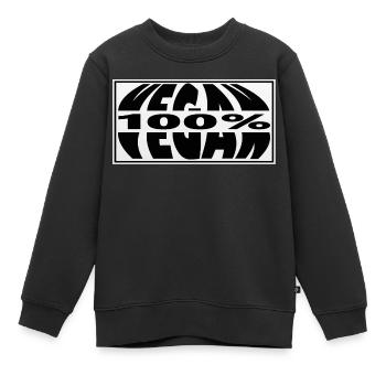 Vegan Veganer Veganerin Küche Kochen Gesund - Kinder Premium Organic Sweatshirt - Schwarz - Vorne - AI Model Kid Female (0cm)