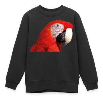 Ara rouge - Sweat Premium enfant bio - noir - Devant - AI Model Kid Female (0cm)