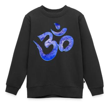 Namaste Spirituell Yoga - Kinder Premium Organic Sweatshirt - Schwarz - Vorne - AI Model Kid Female (0cm)