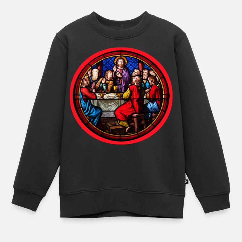 souper de fenêtre d'église - Sweat Premium enfant bio - noir