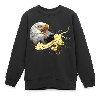Aigle chauve - Sweat Premium enfant bio - noir - Devant - AI Model Kid Female (0cm)