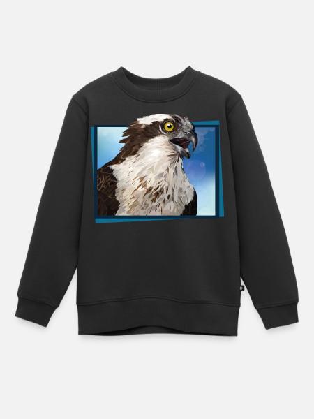 Balbuzard - Sweat Premium enfant bio - noir