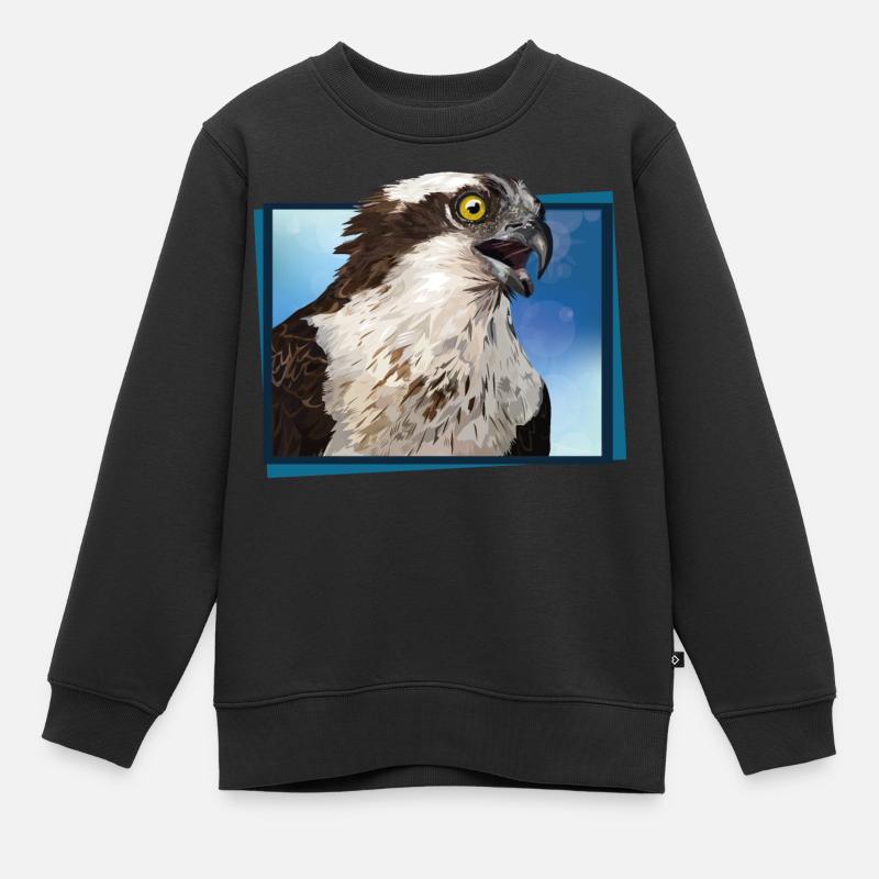 Balbuzard - Sweat Premium enfant bio - noir