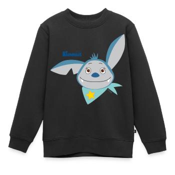 KiKA-Baumhaus mit Fidi Gesicht - Kinder Premium Organic Sweatshirt - Schwarz - Vorne - AI Model Kid Female (0cm)