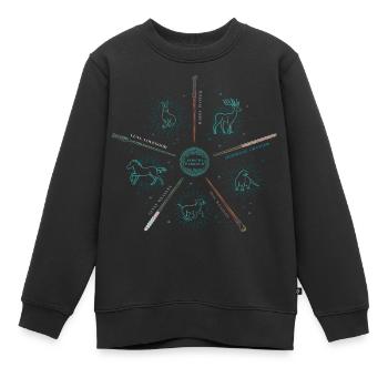 Harry Potter Expecto Patronum - Kinder Premium Organic Sweatshirt - Schwarz - Vorne - AI Model Kid Female (0cm)