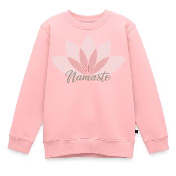 Namaste - Sweat Premium enfant bio - rose - Devant - AI Model Kid Female (0cm)