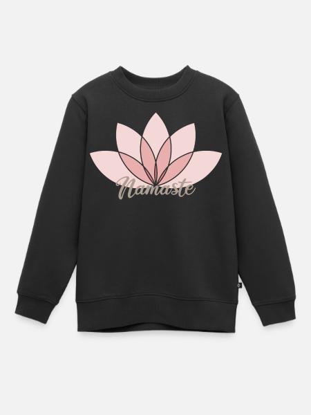 Namaste - Kinder Premium Organic Sweatshirt - Schwarz
