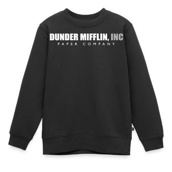 dunder mifflin Zitat Grafik Bestseller - Kinder Premium Organic Sweatshirt - Schwarz - Vorne - AI Model Kid Female (0cm)