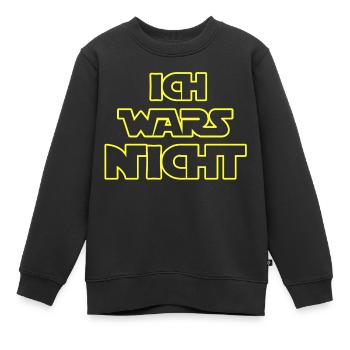 ich wars nicht - Kinder Premium Organic Sweatshirt - Schwarz - Vorne - AI Model Kid Female (0cm)