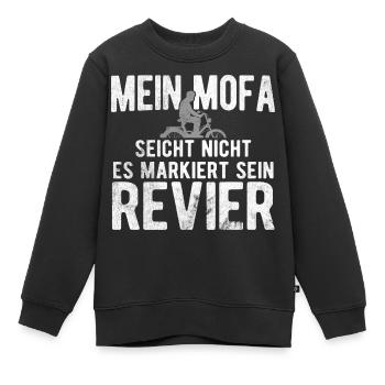Mofa Seicht Nicht Markiert Sein Revier Mofa - Kinder Premium Organic Sweatshirt - Schwarz - Vorne - AI Model Kid Female (0cm)