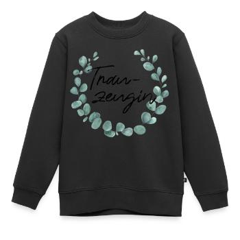 Trauzeugin - Junggesellinnenabschied - Kinder Premium Organic Sweatshirt - Schwarz - Vorne - AI Model Kid Female (0cm)