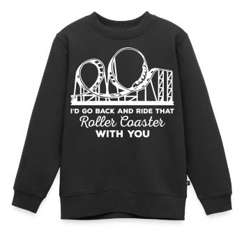 Montagnes russes avec vous - Sweat Premium enfant bio - noir - Devant - AI Model Kid Female (0cm)