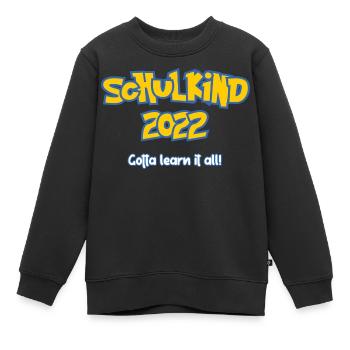 Schulkind 2022 - Anime Einschulung Geschenk - Kinder Premium Organic Sweatshirt - Schwarz - Vorne - AI Model Kid Female (0cm)